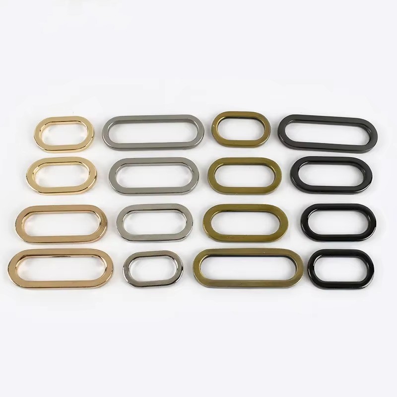 Meetee BF124 20/25/32/38mm Hardware Accessories Bag Strap Adjusting Metal Oval O Ring Buckle